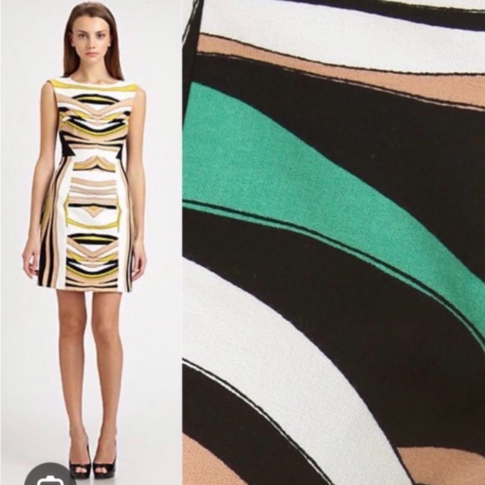 Anthropologie 4C (4 Collective) sleeveless sheath abstract stripe size 6